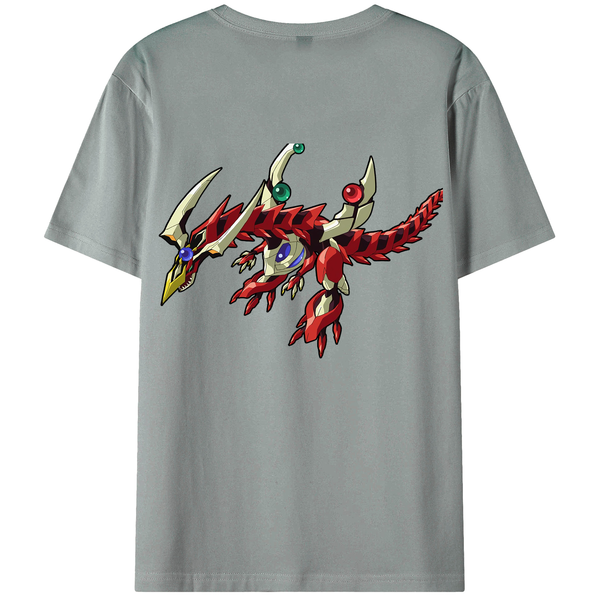 （画像用） 遊☆戯☆王 Yu-Gi-Oh! 綿100％ メンズ半袖Tシャツ（バックプリント） 通気性
